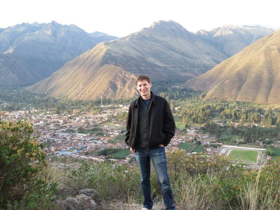 Traveling:  Brad above Urumbamba in the Sacred Valley of the Incas, Peru