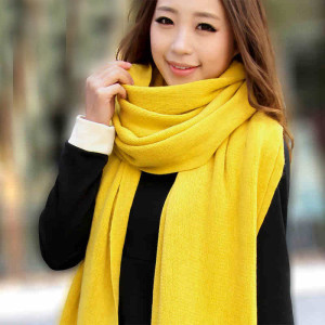 yellow scarf